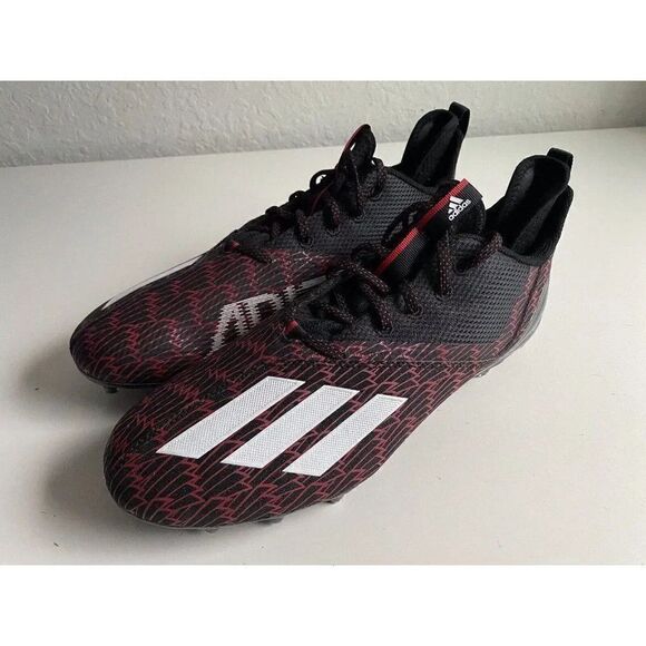 Adidas Adizero Scorch Louisville Football Cleats Black Red GY5648 Men’s Sz 13.5 - Picture 7 of 11